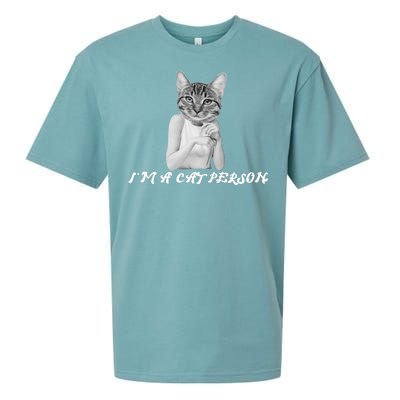 I'm A Cat Person Sueded Cloud Jersey T-Shirt