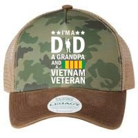I'm A Dad A Grandpa and A Vietnam Veteran Legacy Tie Dye Trucker Hat