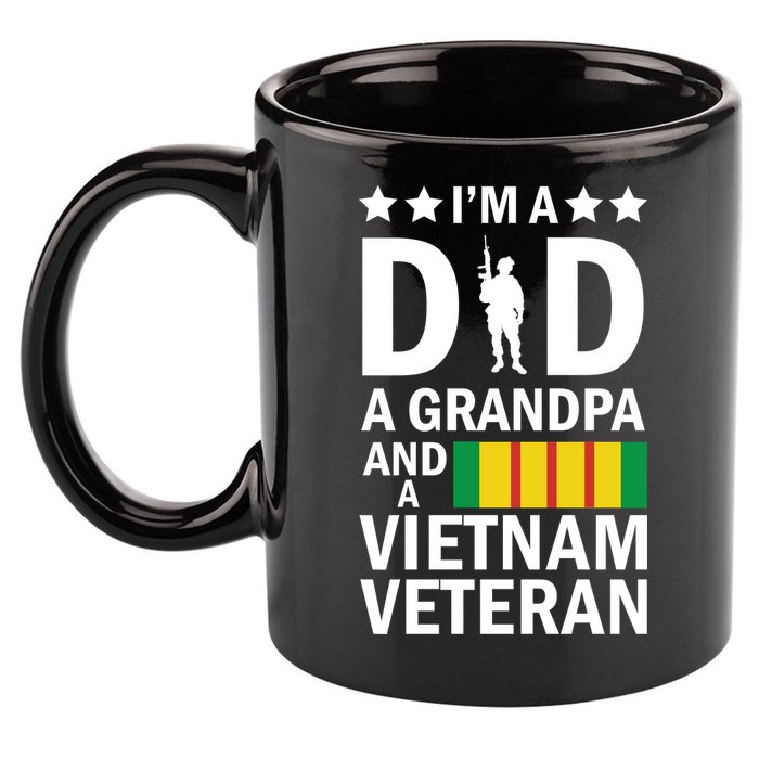 I'm A Dad A Grandpa and A Vietnam Veteran 11oz C Handle Ceramic Mug