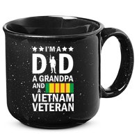 I'm A Dad A Grandpa and A Vietnam Veteran 15oz Campfire Ceramic Mug