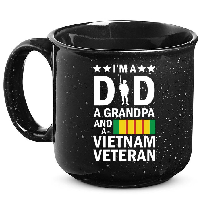I'm A Dad A Grandpa and A Vietnam Veteran 15oz Campfire Ceramic Mug