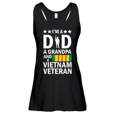 I'm A Dad A Grandpa and A Vietnam Veteran Ladies Essential Flowy Tank
