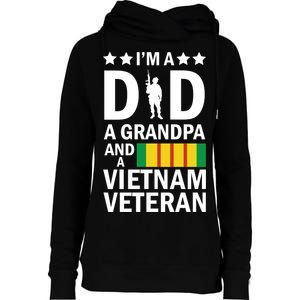 I'm A Dad A Grandpa and A Vietnam Veteran Womens Funnel Neck Pullover Hood