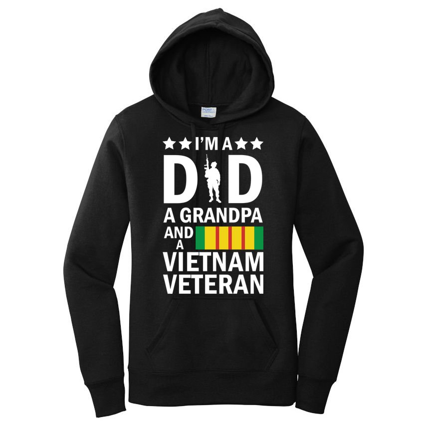 I'm A Dad A Grandpa and A Vietnam Veteran Women's Pullover Hoodie
