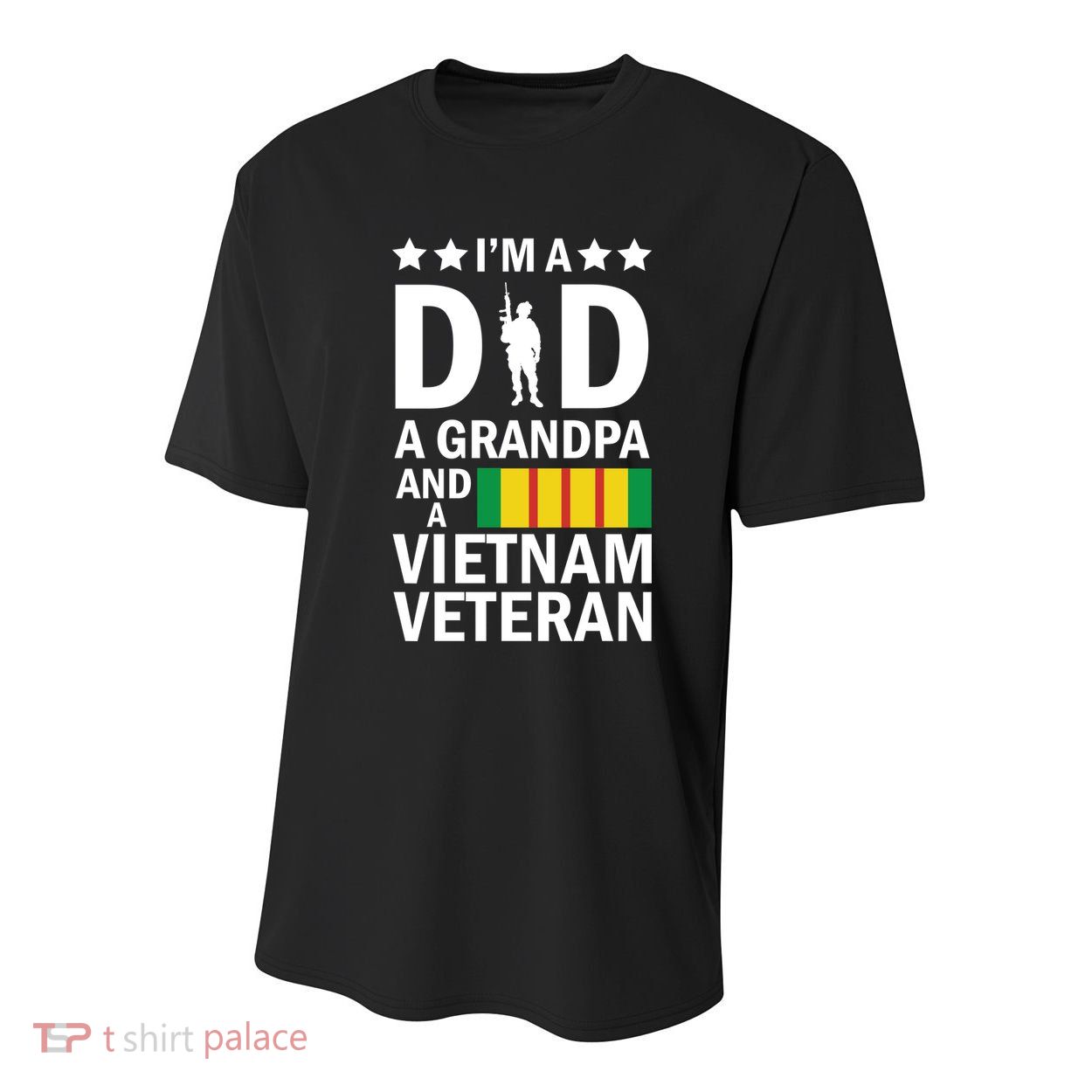 I'm A Dad A Grandpa and A Vietnam Veteran Youth Performance Sprint T-Shirt