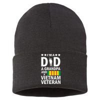 I'm A Dad A Grandpa and A Vietnam Veteran Sustainable Knit Beanie