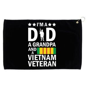 I'm A Dad A Grandpa and A Vietnam Veteran Grommeted Golf Towel