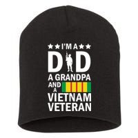 I'm A Dad A Grandpa and A Vietnam Veteran Short Acrylic Beanie