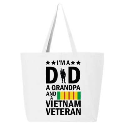 I'm A Dad A Grandpa and A Vietnam Veteran 25L Jumbo Tote