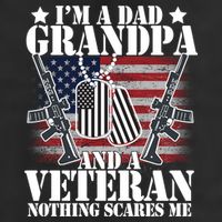 I'm A Dad Grandpa Veteran Nothing Scares me Adult Drive Performance Visor