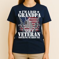 I'm A Dad Grandpa Veteran Nothing Scares me T-Shirt