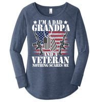 I'm A Dad Grandpa Veteran Nothing Scares me Women's Perfect Tri Tunic Long Sleeve Shirt