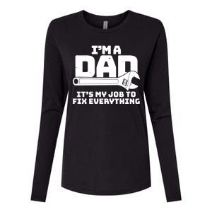 I'm A Dad It's My Job To Fix Everything Womens Cotton Relaxed Long Sleeve T-Shirt