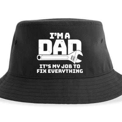 I'm A Dad It's My Job To Fix Everything Sustainable Bucket Hat