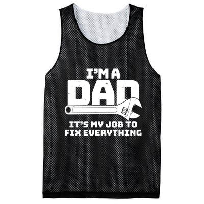 I'm A Dad It's My Job To Fix Everything Mesh Reversible Basketball Jersey Tank