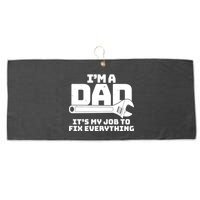 I'm A Dad It's My Job To Fix Everything Large Microfiber Waffle Golf Towel