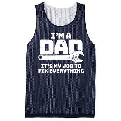 I'm A Dad It's My Job To Fix Everything Mesh Reversible Basketball Jersey Tank