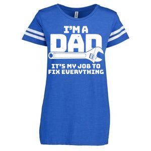 I'm A Dad It's My Job To Fix Everything Enza Ladies Jersey Football T-Shirt