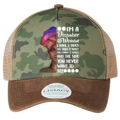 I'm A December Woman Cute Birthday Legacy Tie Dye Trucker Hat