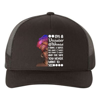 I'm A December Woman Cute Birthday Yupoong Adult 5-Panel Trucker Hat