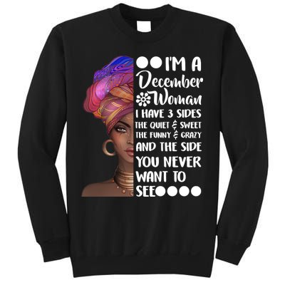 I'm A December Woman Cute Birthday Sweatshirt