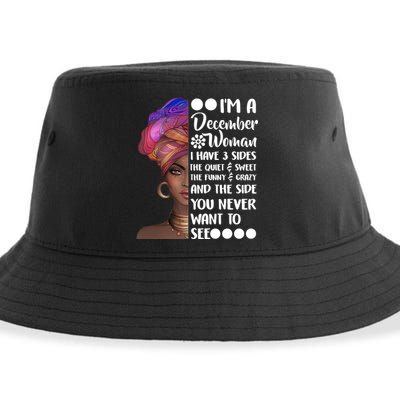 I'm A December Woman Cute Birthday Sustainable Bucket Hat