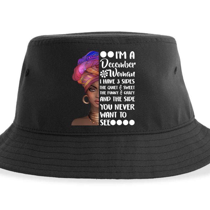 I'm A December Woman Cute Birthday Sustainable Bucket Hat