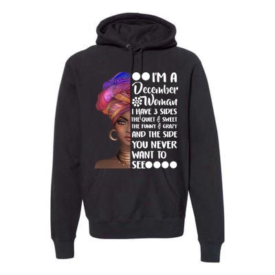 I'm A December Woman Cute Birthday Premium Hoodie