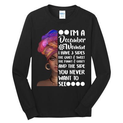 I'm A December Woman Cute Birthday Tall Long Sleeve T-Shirt