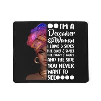 I'm A December Woman Cute Birthday Mousepad