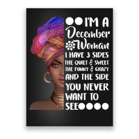 I'm A December Woman Cute Birthday Poster