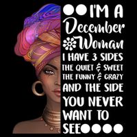 I'm A December Woman Cute Birthday Poster