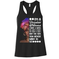 I'm A December Woman Cute Birthday Women's Racerback Tank