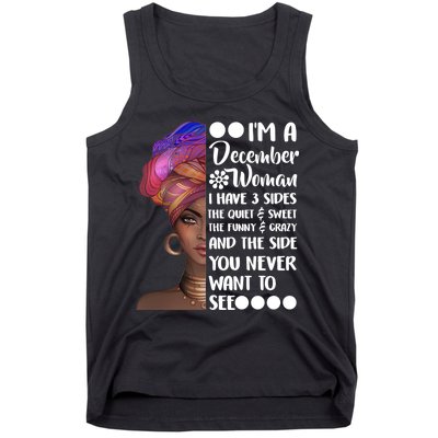 I'm A December Woman Cute Birthday Tank Top