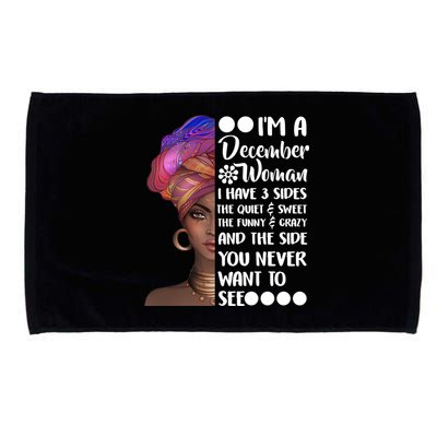 I'm A December Woman Cute Birthday Microfiber Hand Towel