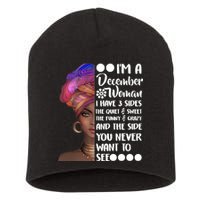 I'm A December Woman Cute Birthday Short Acrylic Beanie