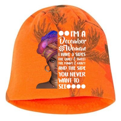 I'm A December Woman Cute Birthday Kati - Camo Knit Beanie