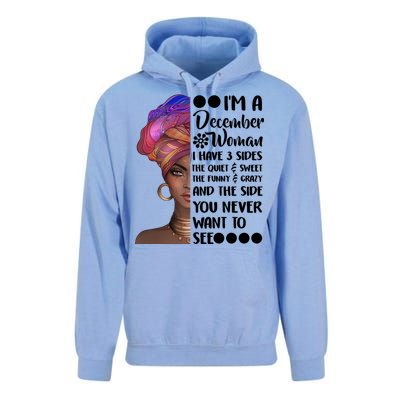 I'm A December Woman Cute Birthday Unisex Surf Hoodie