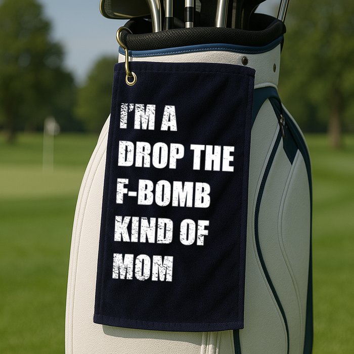 I'm A Drop The F-Bomb Kind Of Mom Golf Towel