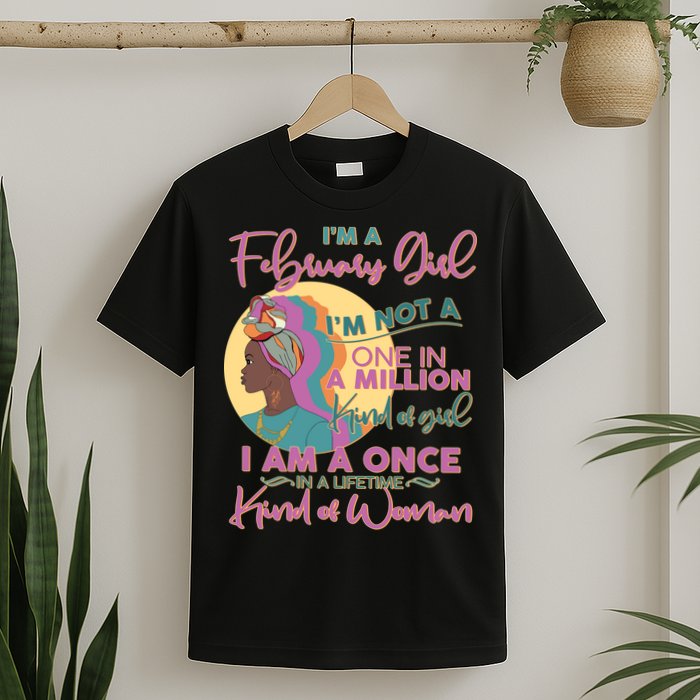 I'm A February Girl I Am A Once In A Lifetime Kind Of Woman T-Shirt