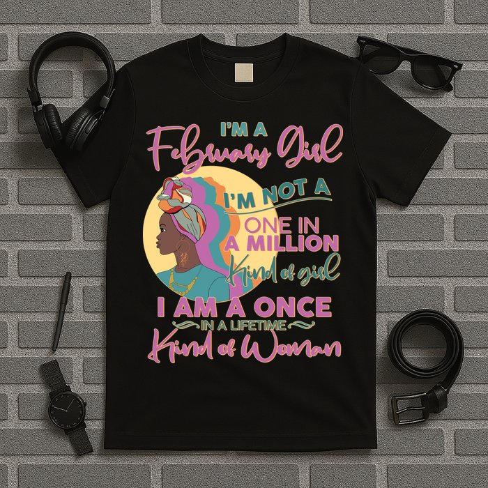 I'm A February Girl I Am A Once In A Lifetime Kind Of Woman T-Shirt