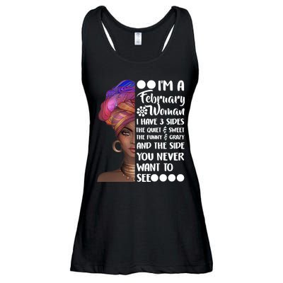 I'm A February Woman Ladies Essential Flowy Tank