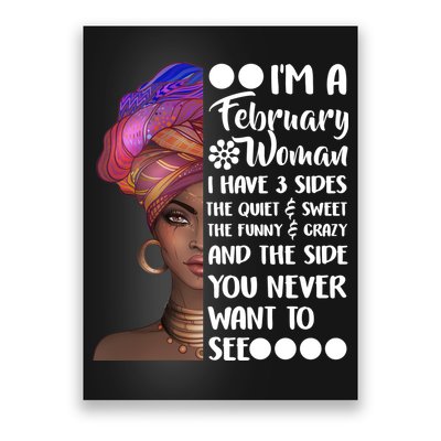 I'm A February Woman Poster