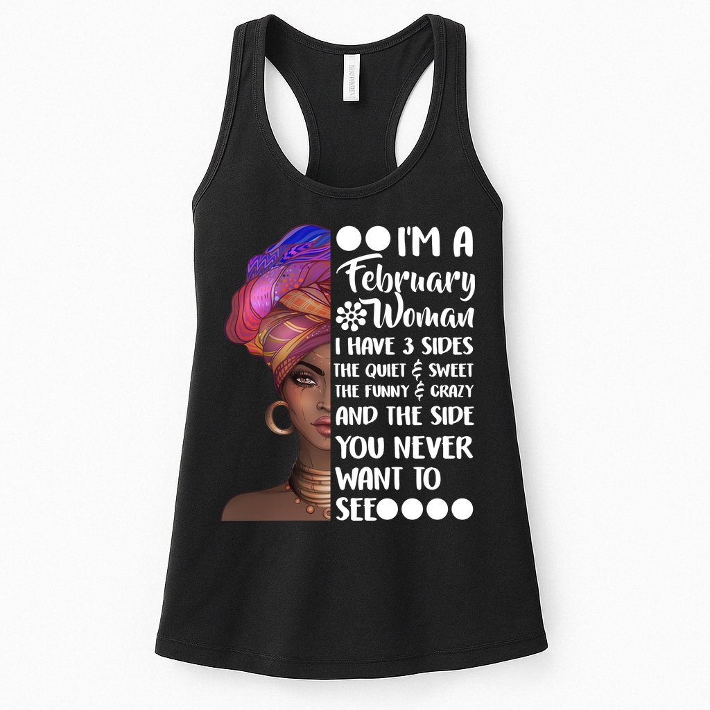 I'm A February Woman Womens Tank Top
