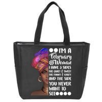 I'm A February Woman Zip Tote Bag