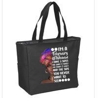 I'm A February Woman Zip Tote Bag