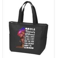 I'm A February Woman Zip Tote Bag