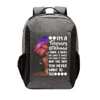 I'm A February Woman Vector Backpack