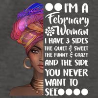 I'm A February Woman Vector Backpack
