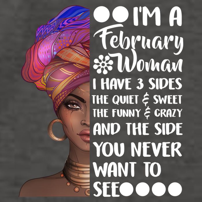 I'm A February Woman Vector Backpack
